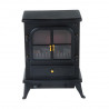 Chimenea el&eacute;ctrica de pie 42,5x28x54cm negra Homcom