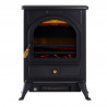 Chimenea el&eacute;ctrica de pie 41,5x28x54cm negra Homcom