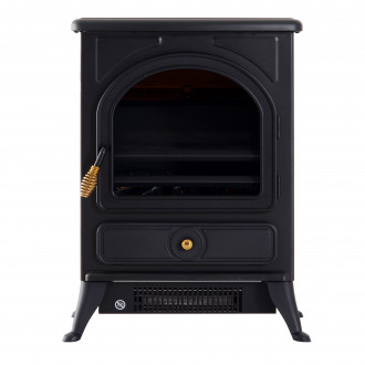 Chimenea el&eacute;ctrica de pie 41,5x28x54cm negra Homcom