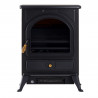 Chimenea el&eacute;ctrica de pie 41,5x28x54cm negra Homcom