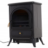 Chimenea el&eacute;ctrica de pie 41,5x28x54cm negra Homcom