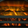 Chimenea el&eacute;ctrica de pie 41,5x28x54cm negra Homcom