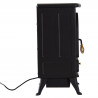 Chimenea el&eacute;ctrica de pie 41,5x28x54cm negra Homcom