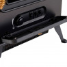 Chimenea el&eacute;ctrica de pie 41,5x28x54cm negra Homcom