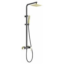 Columna de ducha Negro Oro Suecia Imex
