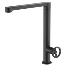 Grifo de fregadero Negro Mate Olimpo Imex