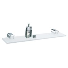 Repisa cristal y aluminio 55cm Rock Baño Diseño