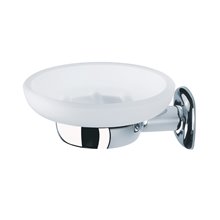 Jabonera suspendida cristal y aluminio Dual Baño Diseño
