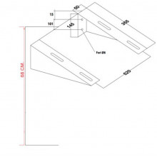 Soporte fijo para lavamanos Timblau