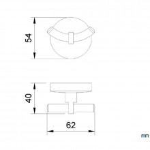 Percha doble monaco cromada NOFER