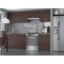Cocina 240cm castaño Economy Tarraco