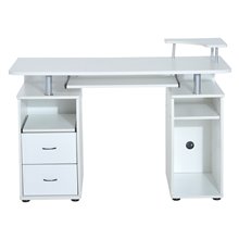 Escritorio con estantería y cajonera Homcom