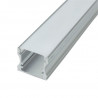 Perfil Tira LED rectangular aluminio 1,75 cm x1 metro