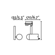 Proyector de carril negro Orleans Faro