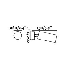 Lámpara proyector negra Stan Faro
