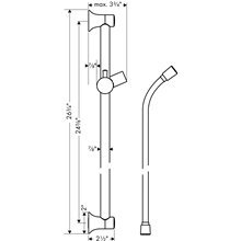Barra de ducha Classic Unica Hansgrohe