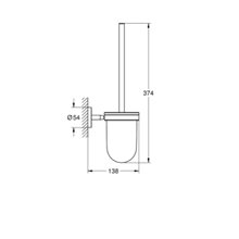 Escobillero de pared BauCosmopolitan Grohe