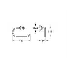 Portarrollos Essentials Authentic Grohe