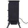 Chimenea el&eacute;ctrica negra de pie Homcom
