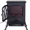 Chimenea el&eacute;ctrica negra de pie Homcom