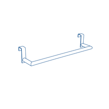 Toallero de latón de 37,5cm para mueble Royo