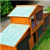 Conejera exterior grande con rampa Pawhut