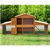 Conejera exterior grande con rampa Pawhut