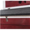Gallinero de madera rojo y blanco Pawhut
