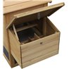 Gallinero de madera de m&uacute;ltiples niveles Pawhut