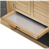 Gallinero de madera de m&uacute;ltiples niveles Pawhut