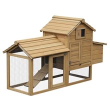 Conejera extragrande de madera Pawhut