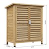 Caseta exterior de almacenamiento Outsunny