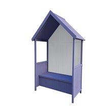 Marquesina de madera para jardín Alice Purple Gardiun