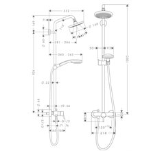 Columna de ducha Croma 160 Hansgrohe