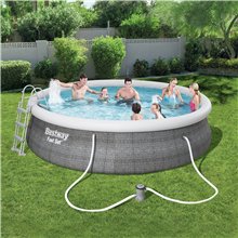 Piscina redonda 457x107cm Fast Set Rattan Bestway