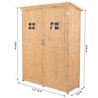 Caseta exterior doble puerta Outsunny