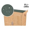 Caseta exterior de madera con puertas Outsunny