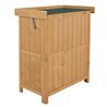 Caseta exterior de madera con puertas Outsunny