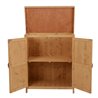 Caseta exterior de madera con puertas Outsunny