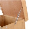 Caseta exterior de madera con puertas Outsunny