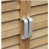 Caseta exterior de madera natural Outsunny
