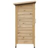 Caseta exterior de madera natural Outsunny