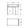 Sistema de residuos extra&iacute;ble 15L Grohe