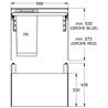 Sistema de residuos extra&iacute;ble 1x29L Grohe