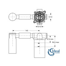 Cuerpo empotrado Tonic II Ideal Standard