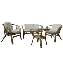 Conjunto ratán natural 4 piezas Menorca Chillvert