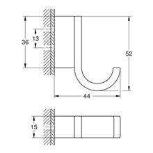 Colgador J Selection cromo Cube Grohe