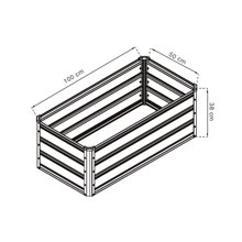 Huerto rectangular Nature Grove Cuber III Gardiun