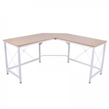 Escitorio esquinero de MDF metal Homcom