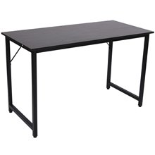 Escritorio de MDF color negro Homcom